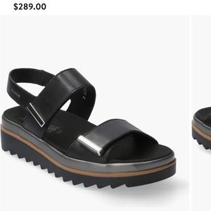Mephisto Dominica black sandal . Almost new, barely worn size 38.